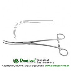 Semb Bronchus Clamp Strongly Curved Stainless Steel, 24 cm - 9 1/2"